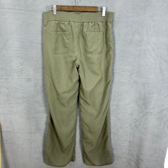 Chicos Pants Women 0.5 XS Green Pull On Wide Leg Casual Comfort Utility Gorpcore - Picture 4 of 6